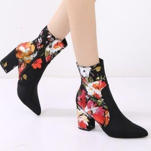 Mackin J floral booties